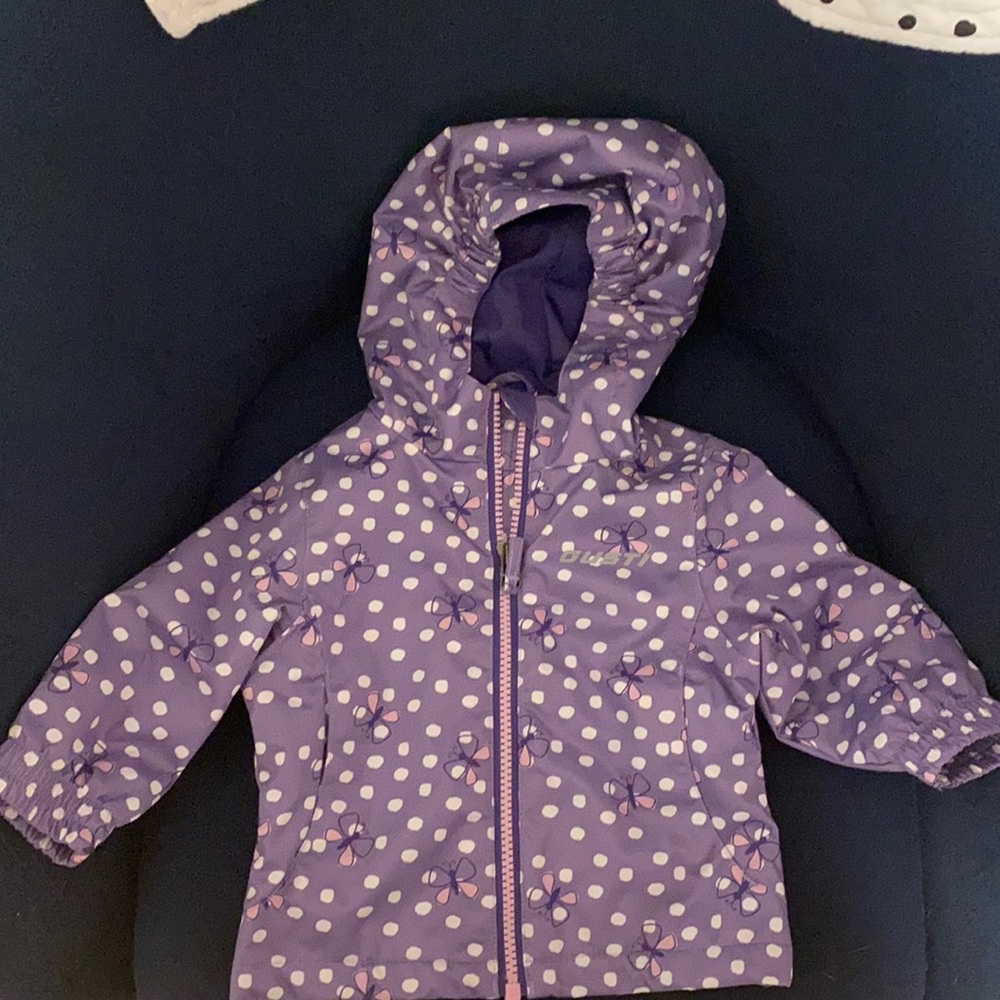 Baby girl purple raincoat